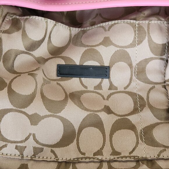 Vintage Coach Hampton Y2k  Pink Barbie Handbag Tote Purse - Picture 15 of 16